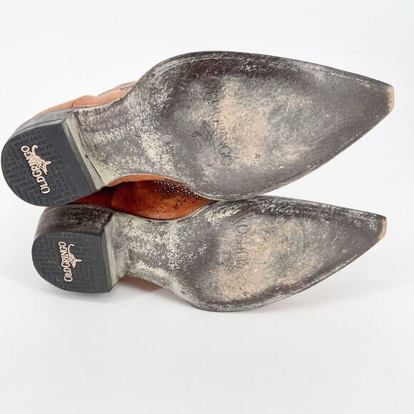 Old Gringo Mango Orange Eagle Swarovski Crystal Western Cowgirl Boot size 7.5 - Picture 10 of 11